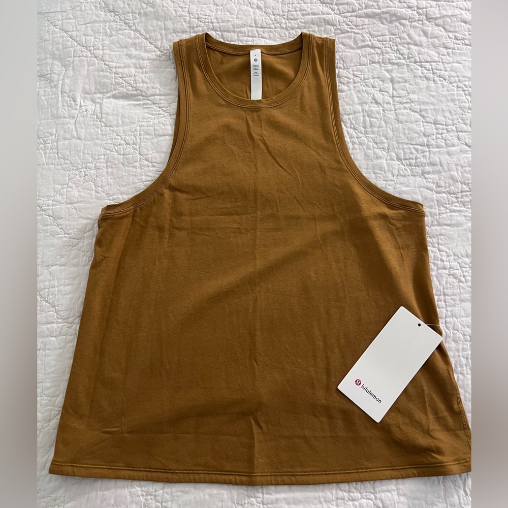NWT Lululemon Squad Goals Tank in Spiced Bronze